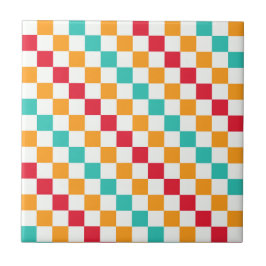 Cozy classroom diagonal checkerboard pattern fliese