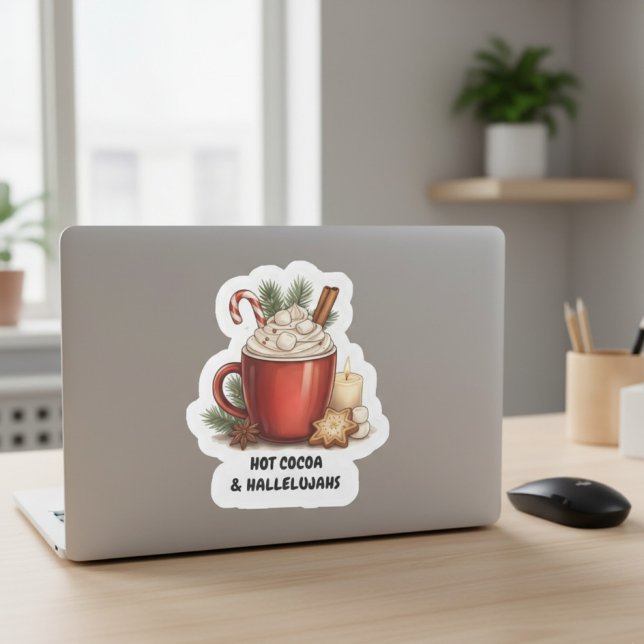 Cozy Cocoa & Hallelujahs Christmas Sticker (Von Creator hochgeladen)
