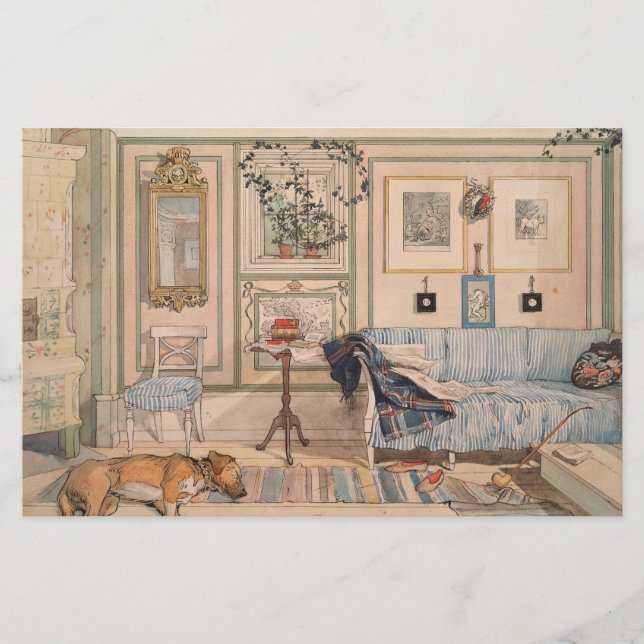 Cozy Corner (von Carl Larsson) Briefpapier (Vorderseite)