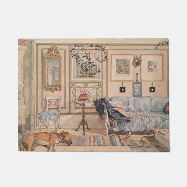 Cozy Corner (von Carl Larsson) Fußmatte (Vorderseite)