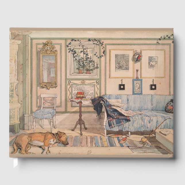 Cozy Corner (von Carl Larsson) Gästebuch (Vorderseite)