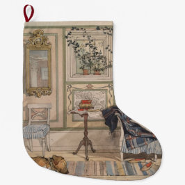 Cozy Corner (von Carl Larsson) Großer Weihnachtsstrumpf