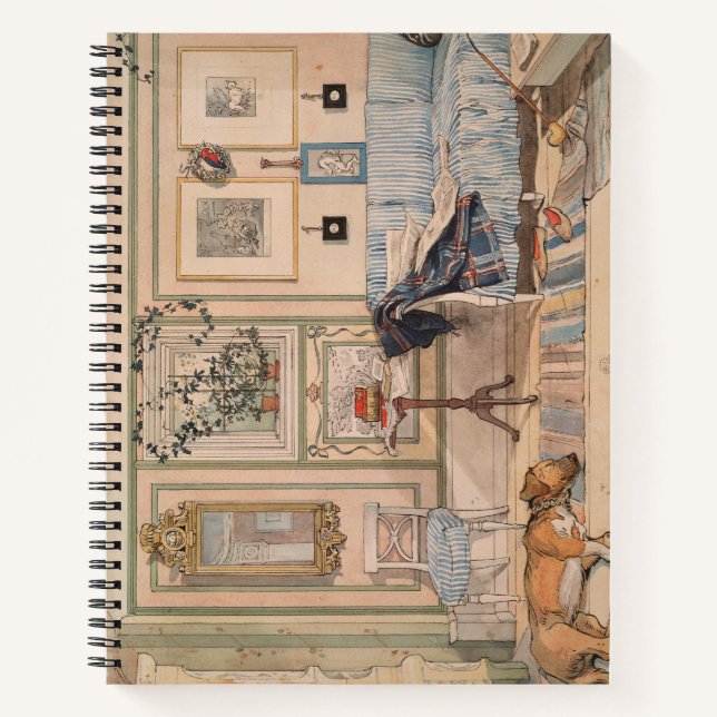 Cozy Corner (von Carl Larsson) Notizbuch (Vorderseite)