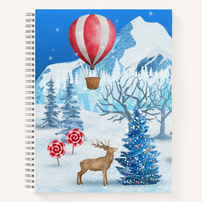 Cozy Cottage In Winter Wonderland Notizbuch (Vorderseite)