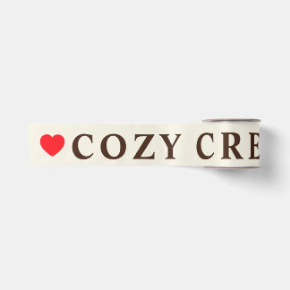 Cozy Crew Zwei Herzen Minimalistische Anpassung Satinband