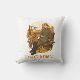 Cozy Dog Mom Bonding Moment With Her Companion Kissen