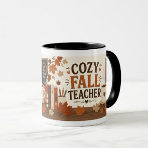 Cozy Fall Lehrer T-Shirt – Herbst-Geschenk für Erz Tasse