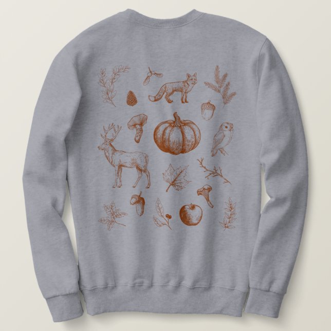 Cozy Fall Vibes Sweatshirt (Design Rückseite)