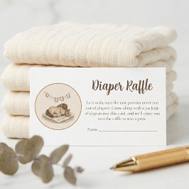 Cozy Farm Baby Shower Diaper Raffle – Rustic Pony Begleitkarte