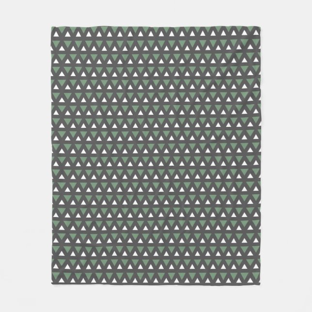 Cozy Fleece Blanket  Modern Geometric Pattern (Vorderseite)