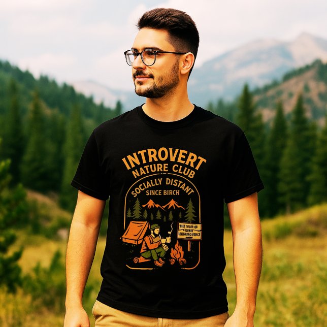 Cozy Forest Escape for Quiet Souls T-Shirt (Introvert Nature Club)