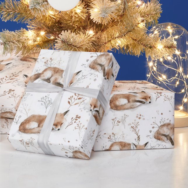 Cozy Foxes Christmas Geschenkpapier (Feiertage)