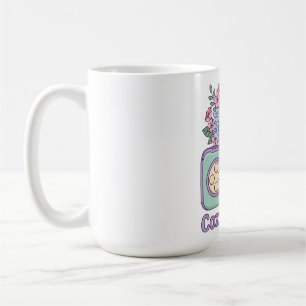 Cozy Gamer, Pastell-Ästhetik, Florales Retro 90er Kaffeetasse