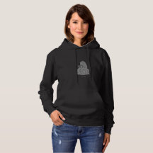 Cozy Geist liest auf Kürbis-Hoodie