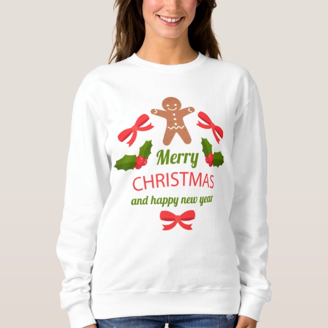 Cozy Gingerbread Christmas Sweatshirt USA (Vorderseite)