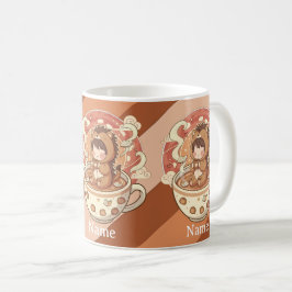 Cozy Hedgehog Morning Coffee Ceramic Mug Kaffeetasse