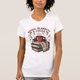 Cozy Holiday Reading with Cocoa T-Shirt