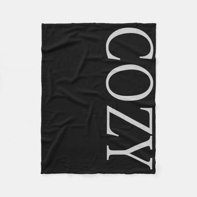 COZY HOLIDAY TYPOGRAPHY FLEECE BLANKET (Vorderseite)