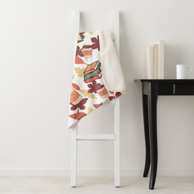 Cozy Kawaii Fall Vibes Sherpadecke (Beispiel)