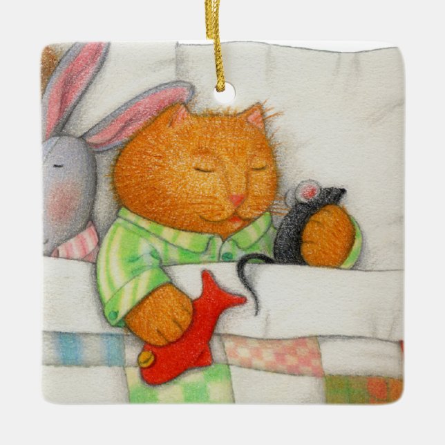 COZY KITTY Keramik Keramikornament (Vorderseite)