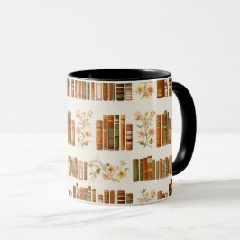 Cozy Library Aesthetic Coffee Cup |Book Lover Gift Tasse