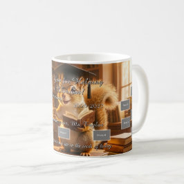 Cozy Library Squirrel Teacher Appreciation Mug Kaffeetasse