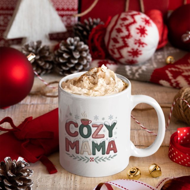 Cozy Mama Weihnachten Kaffeetasse (Von Creator hochgeladen)