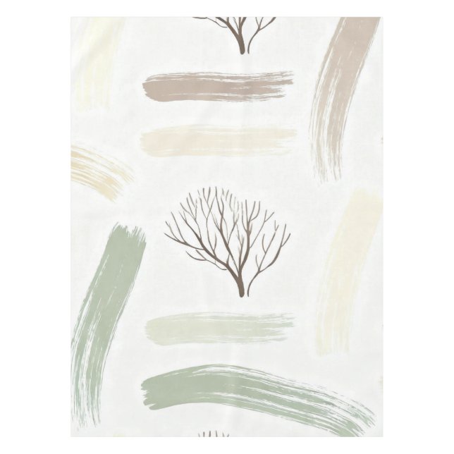 Cozy  Minimal Winter Aesthetic Pattern   Tischdecke (Vorderseite)