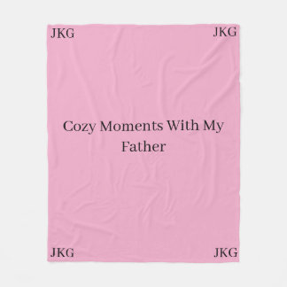 Cozy Moments With My Father Blanket | JKG Fleecedecke