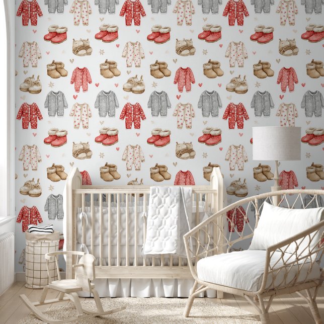 Cozy Pajamas Boho Babyshower Pattern Tapete (Kinder)