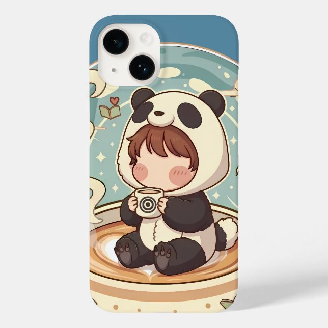 Cozy Panda Brew Protective Phone Case (Rückseite)