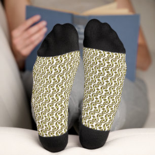 Cozy Pattern Crew Socken – Weicher stilvoller Komf