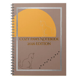 Cozy Paws 2026 Edition Spiral Notebook  Notizblock