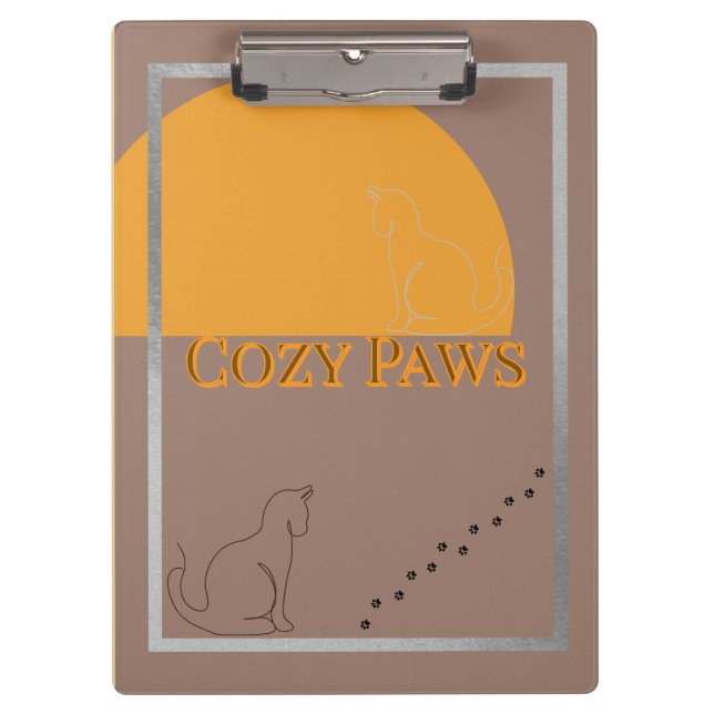 Cozy Paws Clipboard Klemmbrett (Vorderseite)