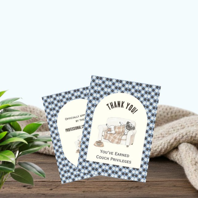 Cozy Paws Flat Thank You Card Dankeskarte (Von Creator hochgeladen)