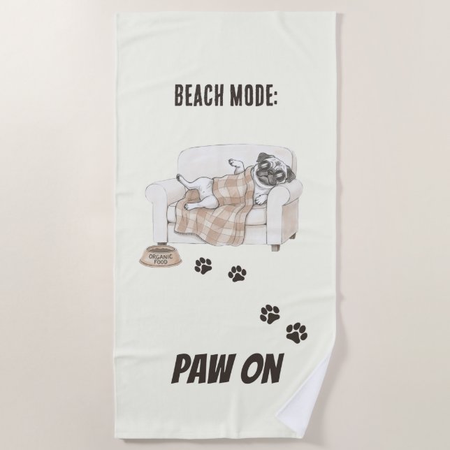 Cozy Paws Kollektion Strandtuch (Vorderseite)