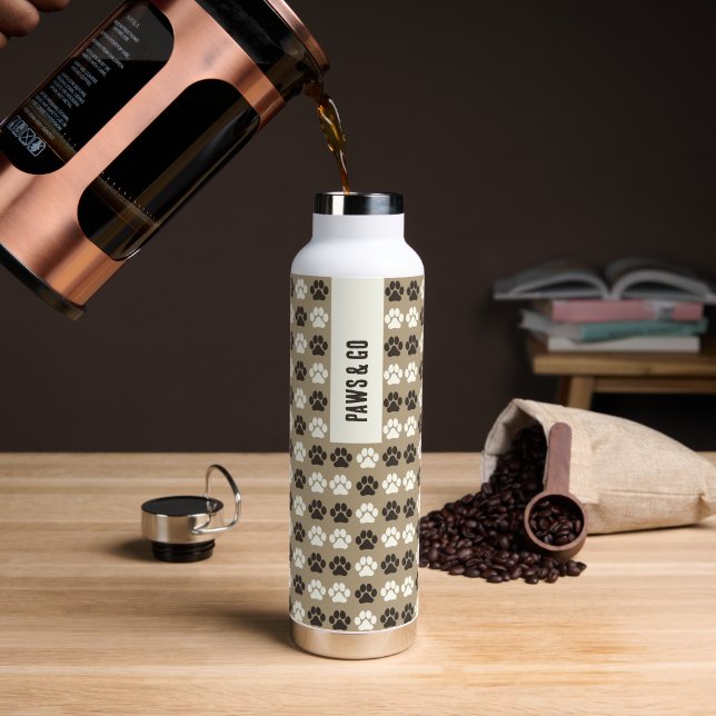 Cozy Paws Kollektion Trinkflasche (Kaffee (gedreht))