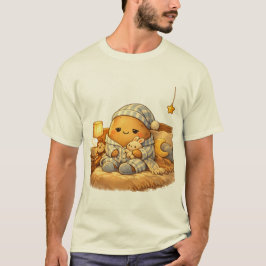 Cozy Potato In Pyjamas Bedtime Cartoon Art Print T-Shirt