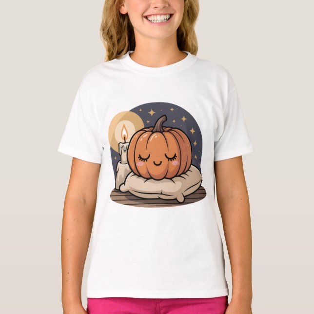 Cozy Pumpkin Dream Kids Tee (Vorderseite)