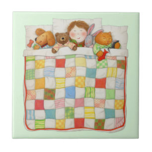 COZY QUILT 4,25x4,25 Keramikfliese - Grün