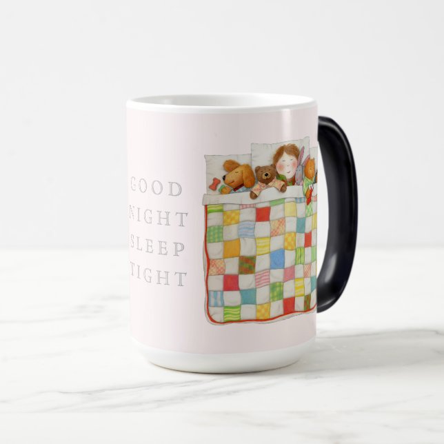 COZY QUILT Tall Morphing Tasse - Rosa (VorderseiteRechts)