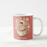 Cozy Rabbit Morning Coffee Ceramic Mug Kaffeetasse<br><div class="desc">Start your day peacefully with this 11oz ceramic mug featuring a cozy rabbit latte illustration.</div>
