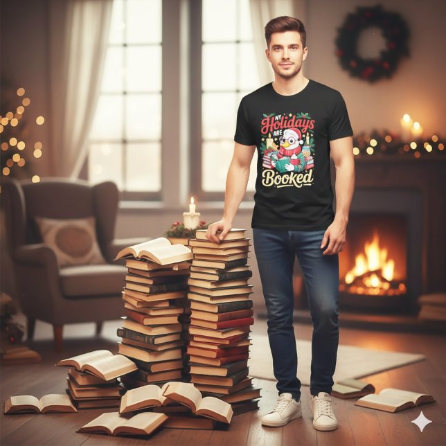 Cozy Reading Duck Holiday Season Book Lover T-Shirt (Von Creator hochgeladen)