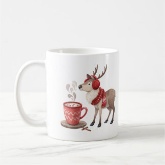 Cozy Reindeer Hot Cocoa Mug Kaffeetasse