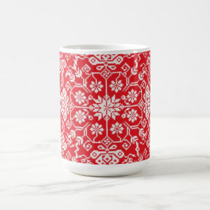 Cozy rote Feiertags-Tasse Tasse