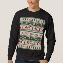 Cozy Season (1) Christmas Sweater Pattern Sweatshirt