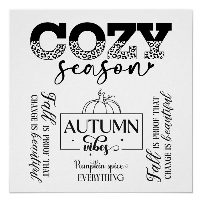 Cozy Season-Digital Download Poster (Vorderseite)