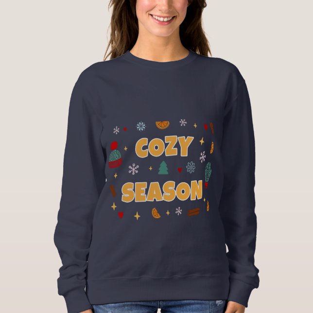 Cozy Season Winter Icons – Style A Sweatshirt (Vorderseite)