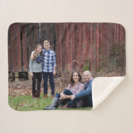Cozy sherpa personalisierte Fotodecke - Andenken Sherpadecke