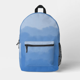 Cozy sky blue gradient  bedruckter rucksack